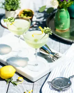 Summer Cucumber Martinis