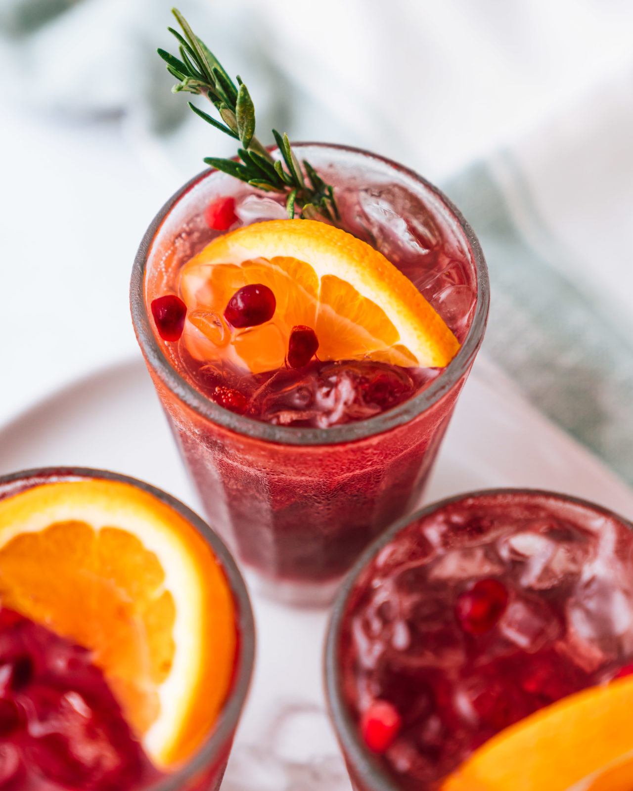 Ginger Pomegranate Mocktail The Social Sipper