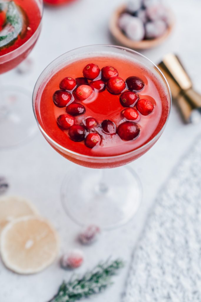 Pomegranate Elderflower Bourbon Sour