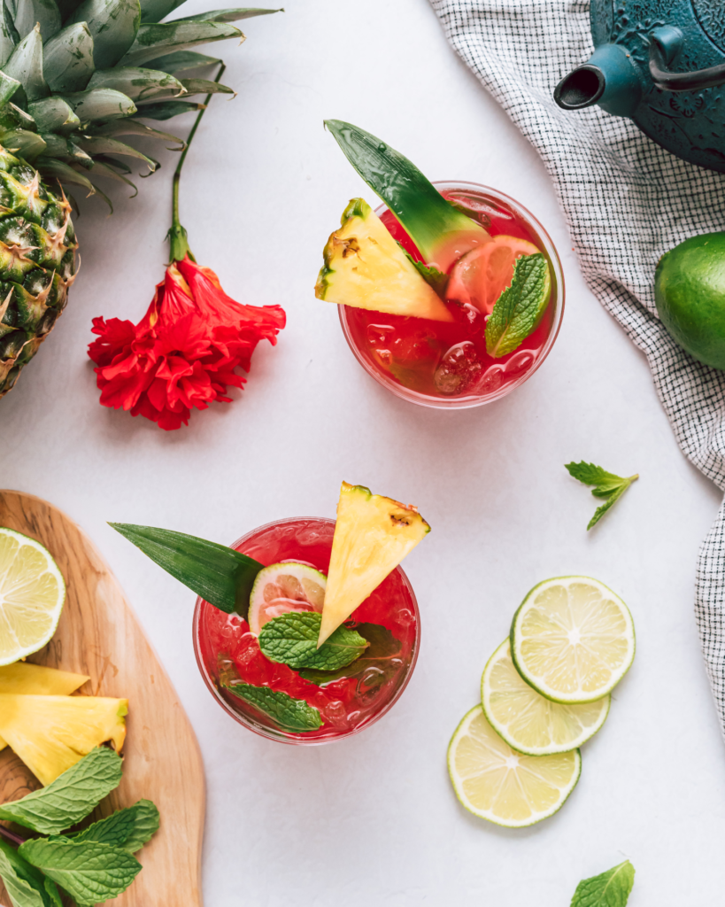 Pineapple Hibiscus Mocktail