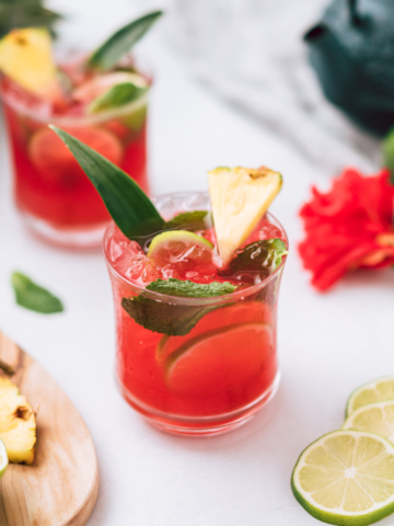 Pineapple Hibiscus Mocktail