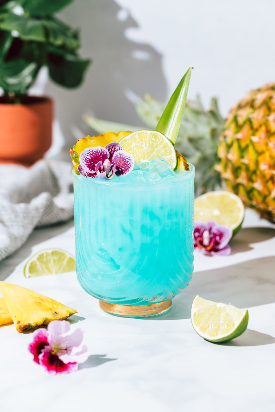 Baby Blue Colada Mocktail The Social Sipper