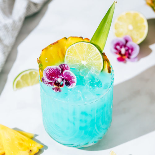 Baby Blue Colada Mocktail