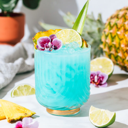 Baby Blue Colada Mocktail