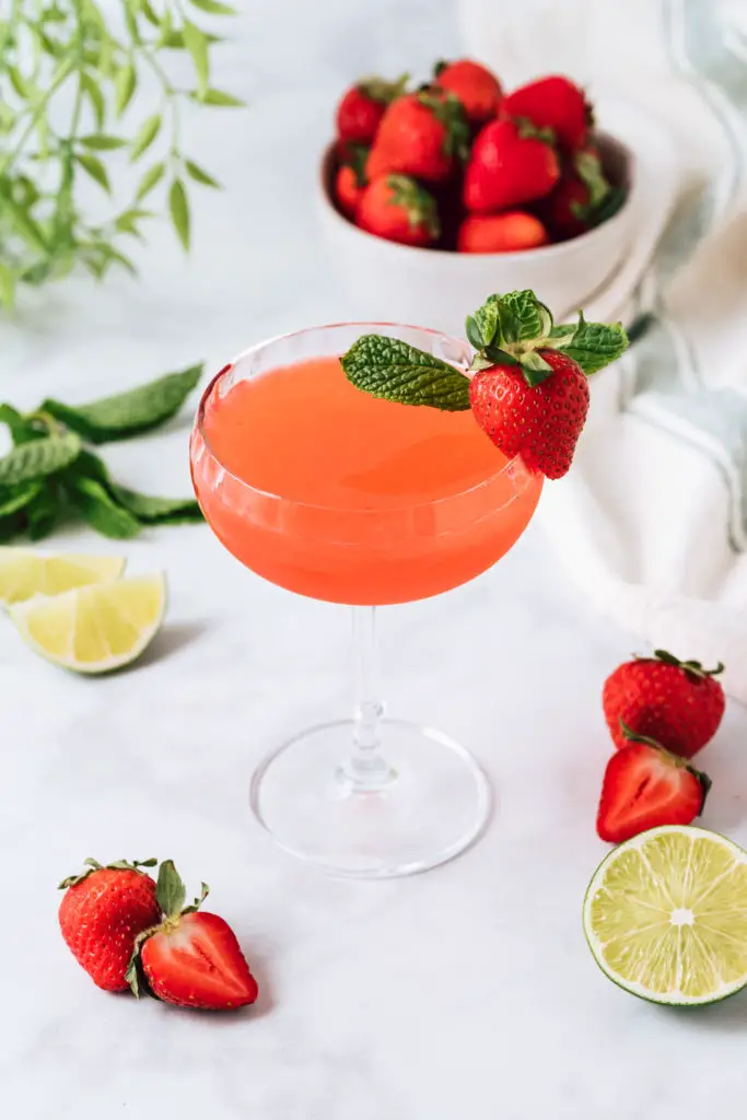 Strawberry Southside Cocktail