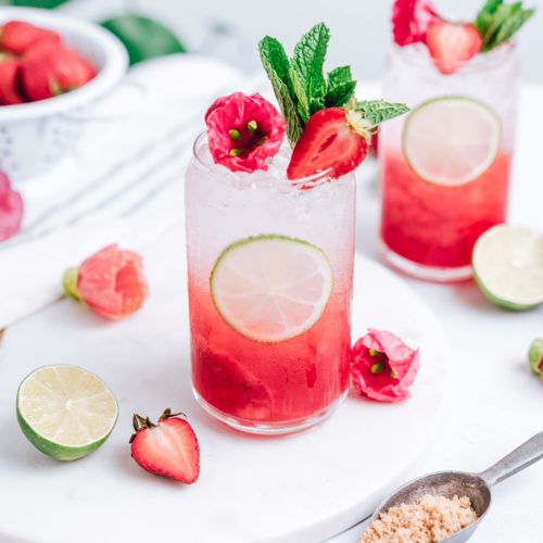 Berry Hibiscus Smash Cocktail