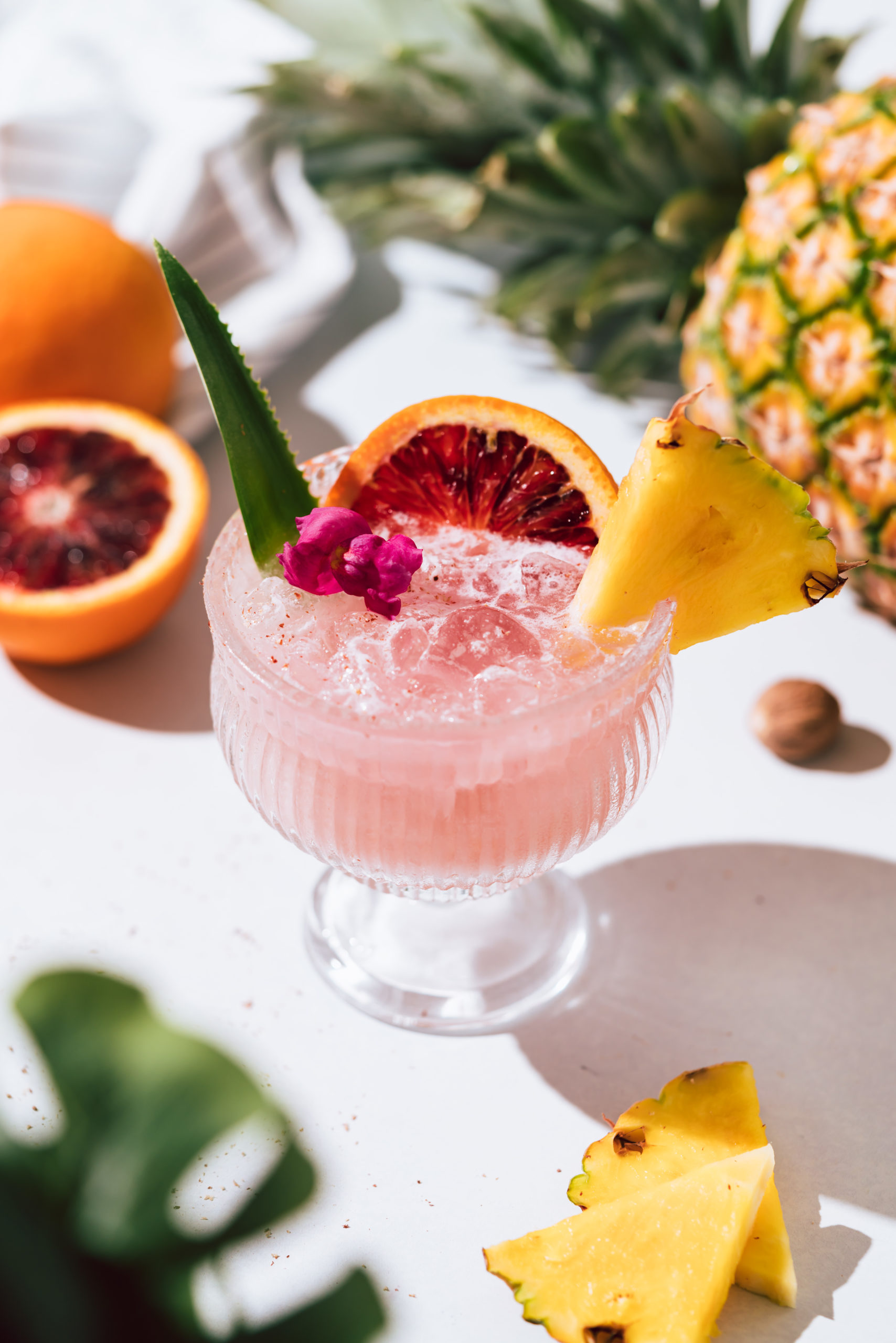 Blood Orange Painkiller Mocktail - The Social Sipper