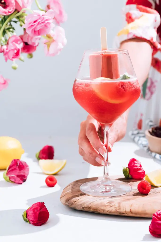 Hibiscus Popsicle Punch Mocktail