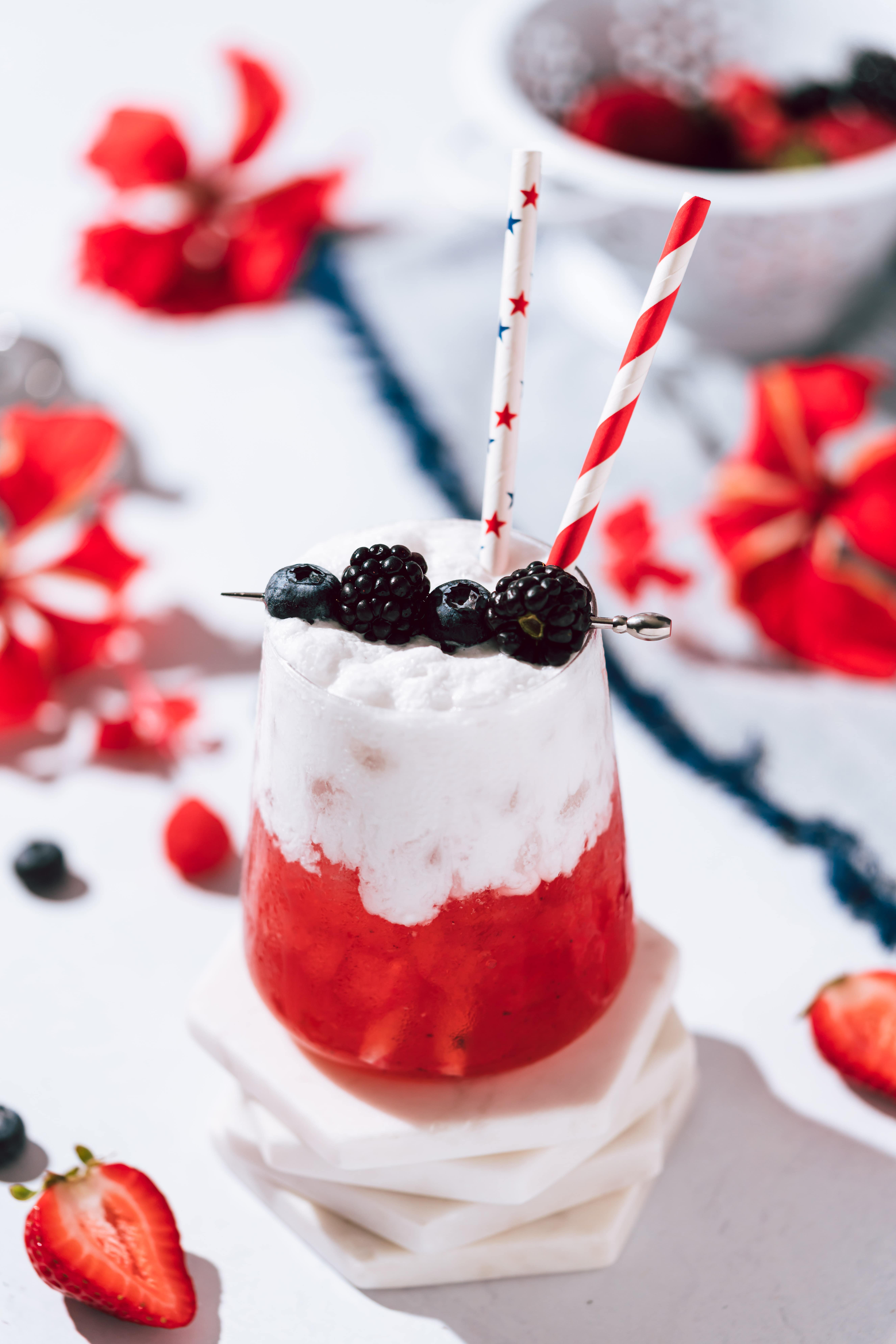 Creamy Coco Berry Mocktail