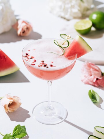 Watermelon Basil Mocktail