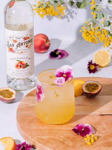 Sweet Peach Passion Fruit Spritz