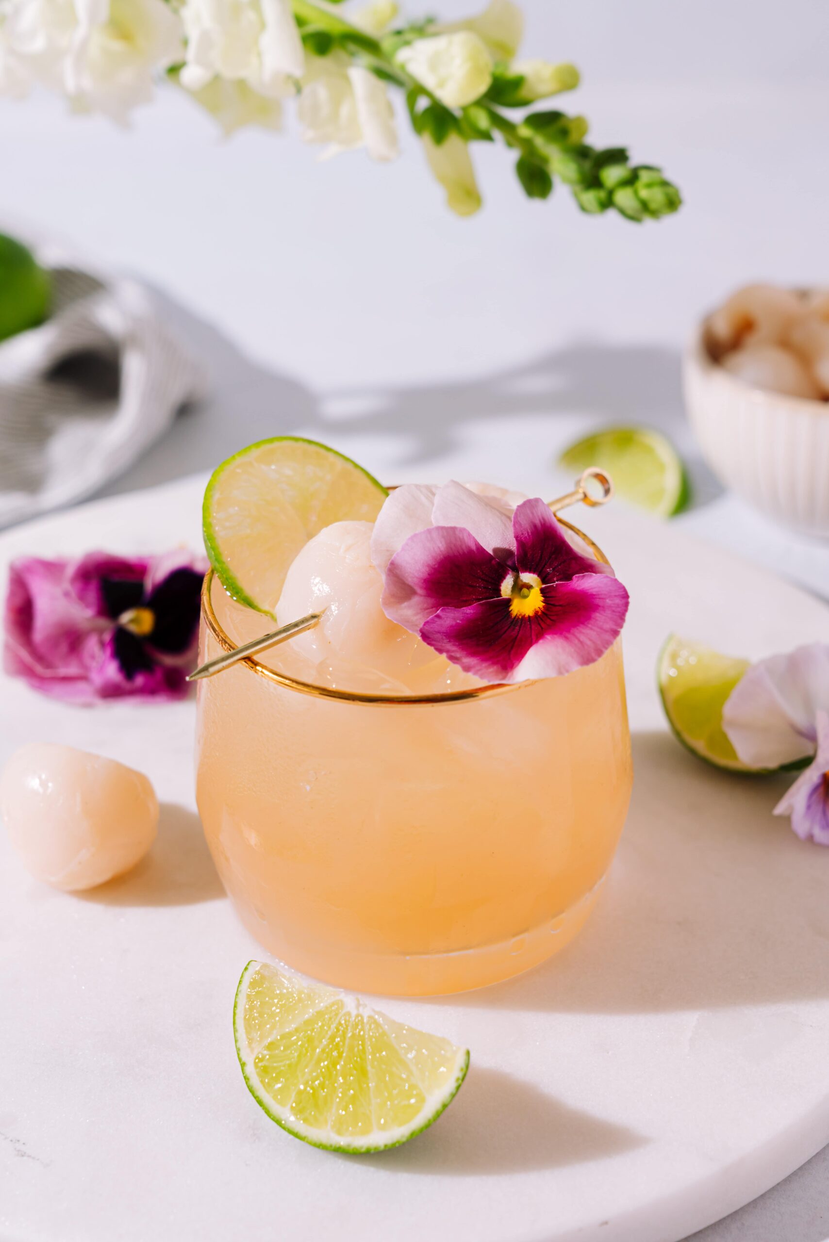 Lychee Guava Mezcal Cocktail