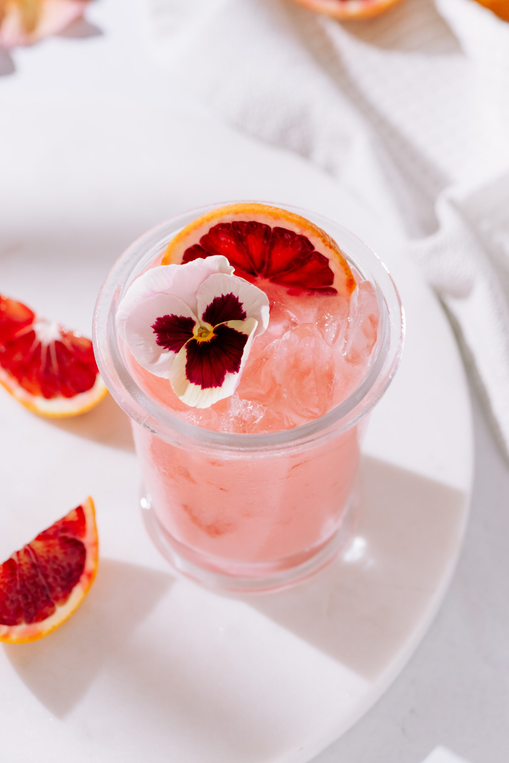 Creamy Blood Orange Mocktail
