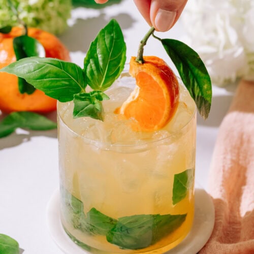 Citrus Basil Smash Mocktail