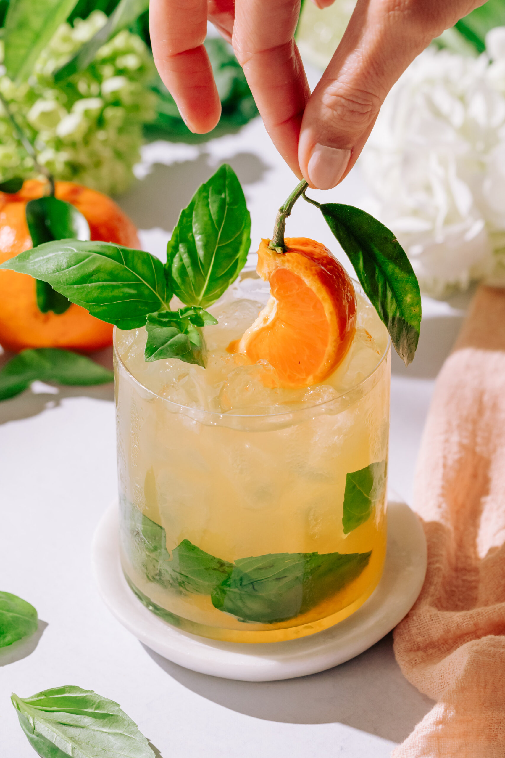 Citrus Basil Smash Mocktail