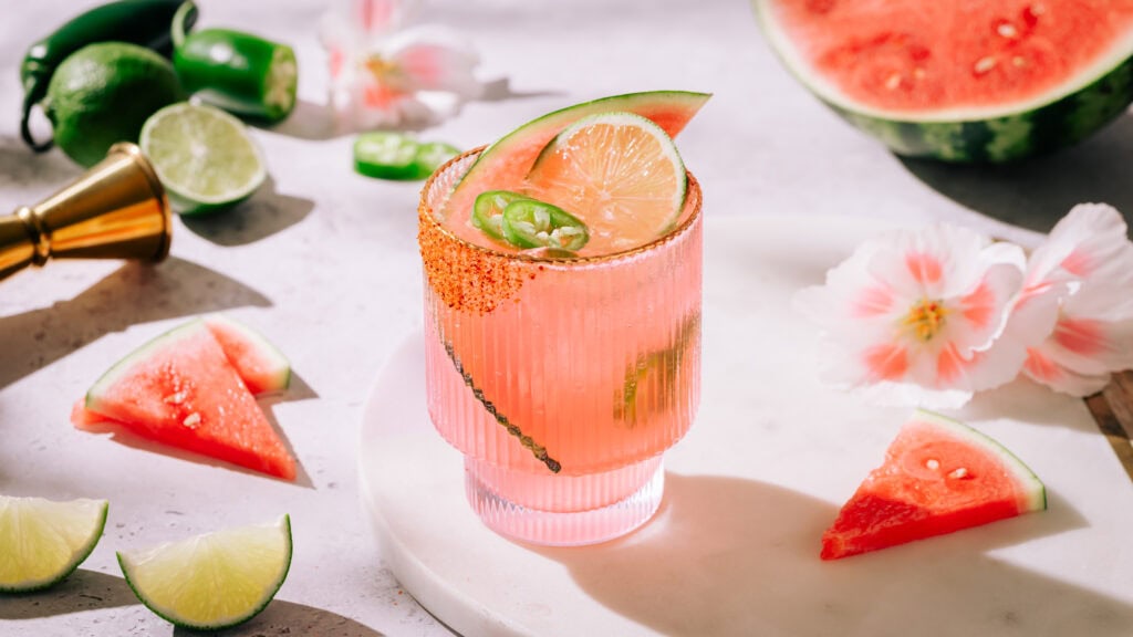 Spicy Watermelon Ranch Water Cocktail Recipe - The Social Sipper