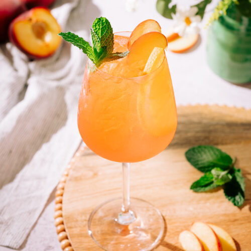 Peach Aperol Spritz