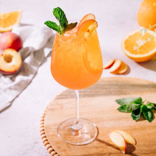 Peach Aperol Spritz