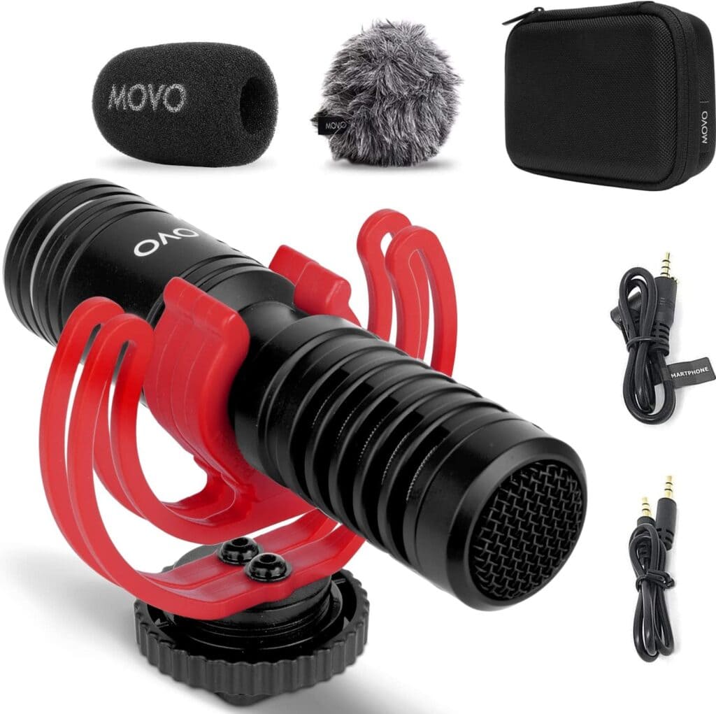 Gifts for food photographers idea. Product photo of movo camera microphone