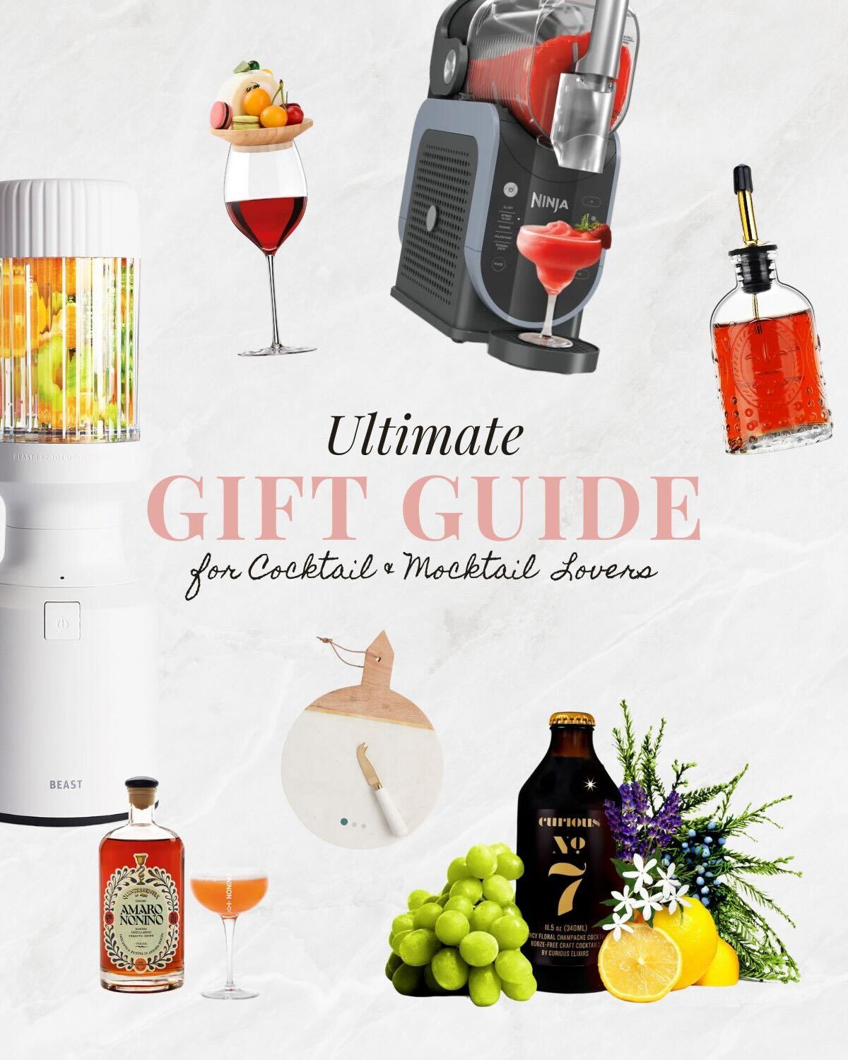 Graphic of cocktail gifts